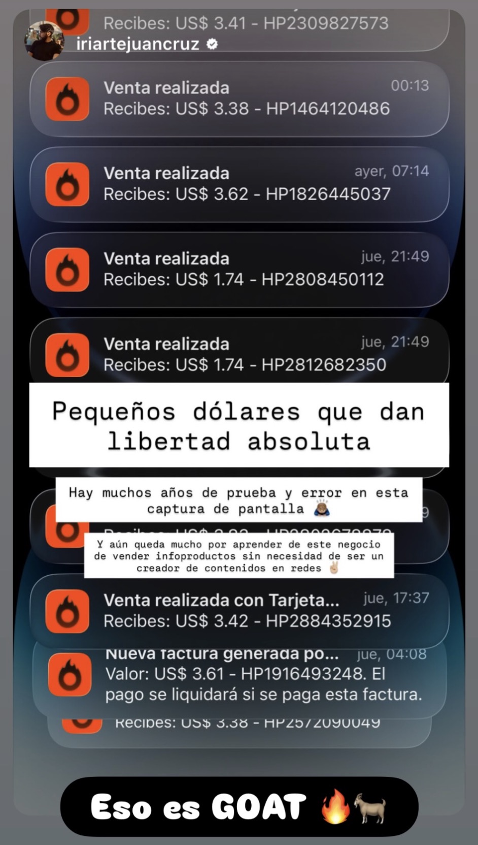 Depoimento de aluno — resultado 4