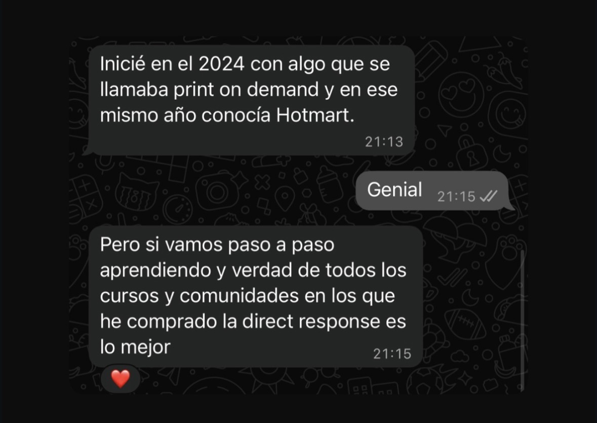 Depoimento de aluno — resultado 5